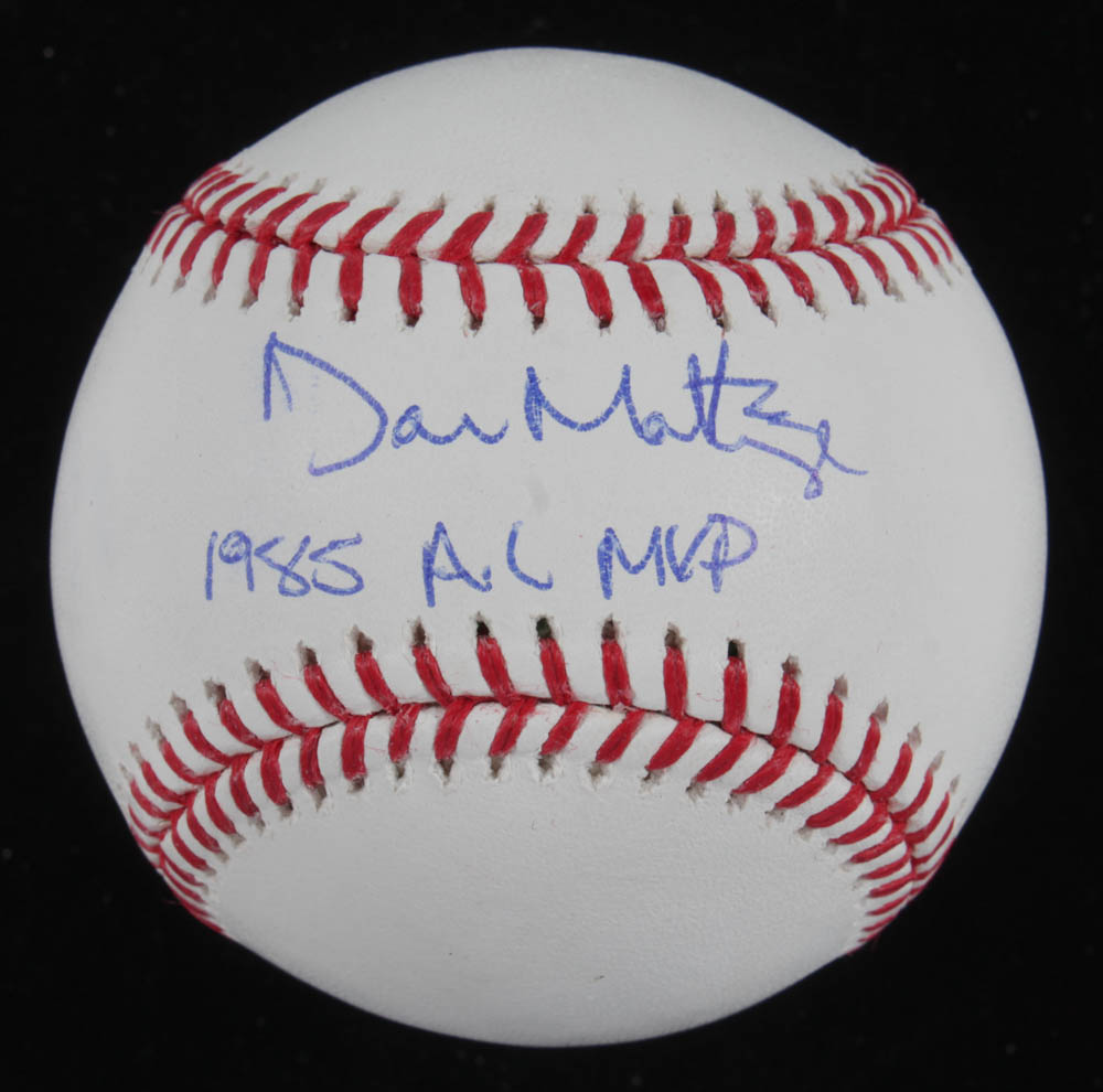 Don Mattingly Signed OML Baseball Inscribed "1985 All MVP" (JSA COA) at PristineAuction.com Don Mattingly Signed OML Baseball Inscribed "1985 All MVP" (JSA COA) at PristineAuction.com