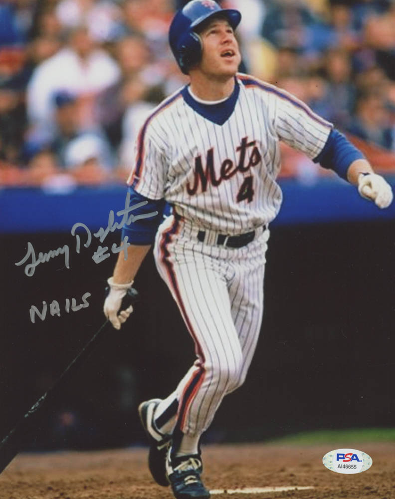 Lenny Dykstra Signed Mets 8x10 Photo Inscribed "Nails" (PSA COA) at PristineAuction.com Lenny Dykstra Signed Mets 8x10 Photo Inscribed "Nails" (PSA COA) at PristineAuction.com