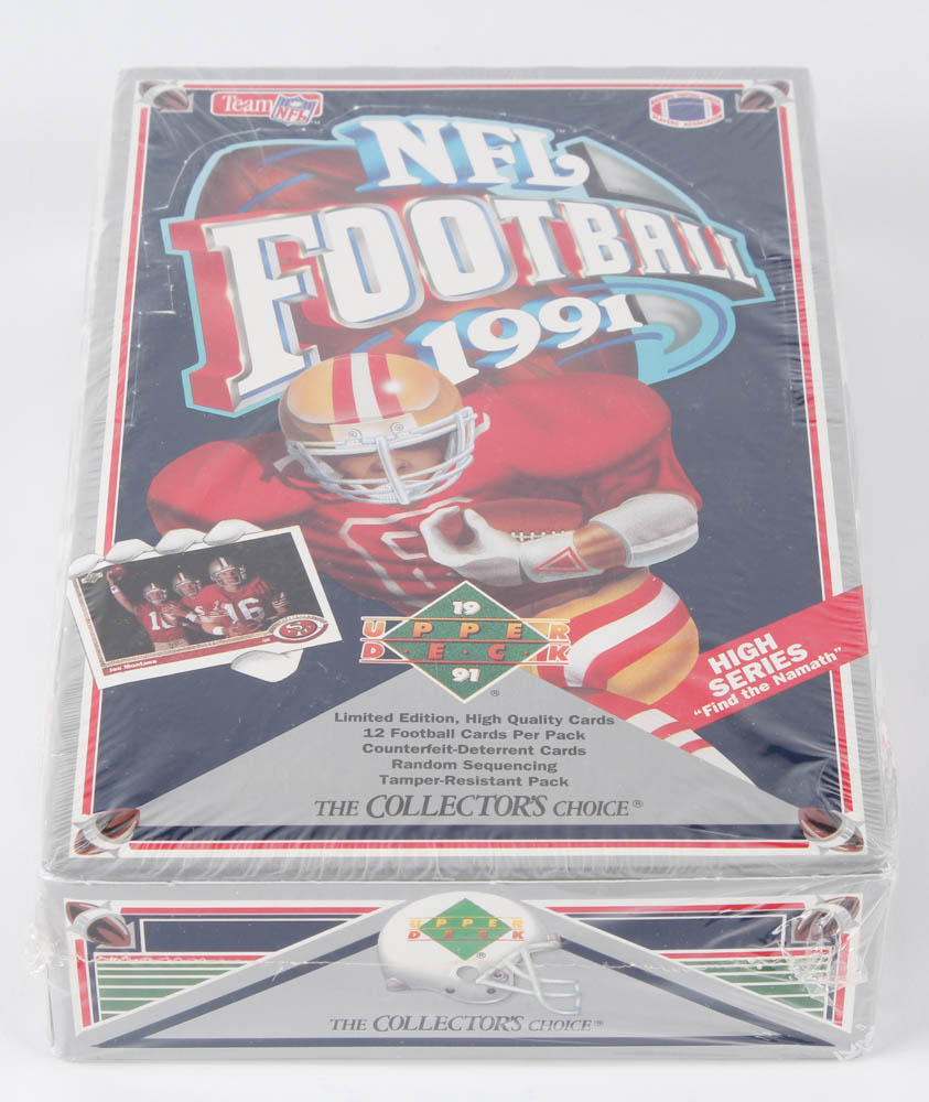 1991 Upper Deck Football Premiere Edition Box of (36) Packs at PristineAuction.com 1991 Upper Deck Football Premiere Edition Box of (36) Packs at PristineAuction.com