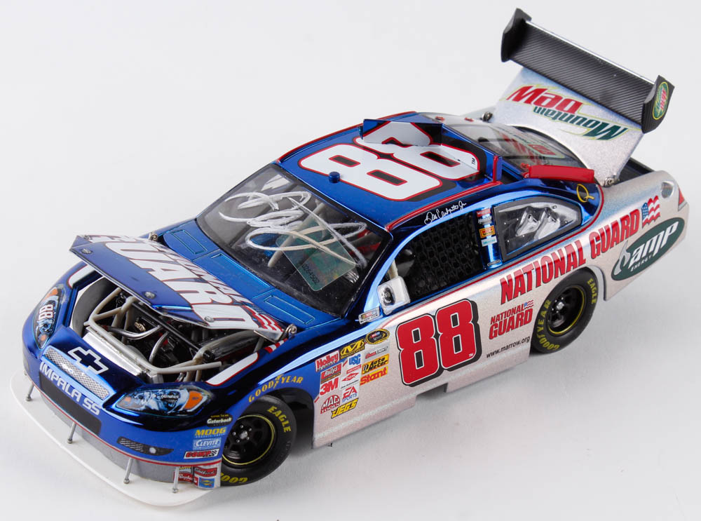 Dale Earnhardt Jr. Signed 2008 NASCAR #88 National Guard - Mesma & Color Chrome - 1:24 Premium Motorsports Authentics Diecast Car (Dale Jr. Hologram & COA) at PristineAuction.com Dale Earnhardt Jr. Signed 2008 NASCAR #88 National Guard - Mesma & Color Chrome - 1:24 Premium Motorsports Authentics Diecast Car (Dale Jr. Hologram & COA) at PristineAuction.com