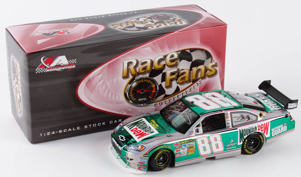 Dale Earnhardt Jr. Signed 2008 NASCAR #88 Mountain Dew Retro