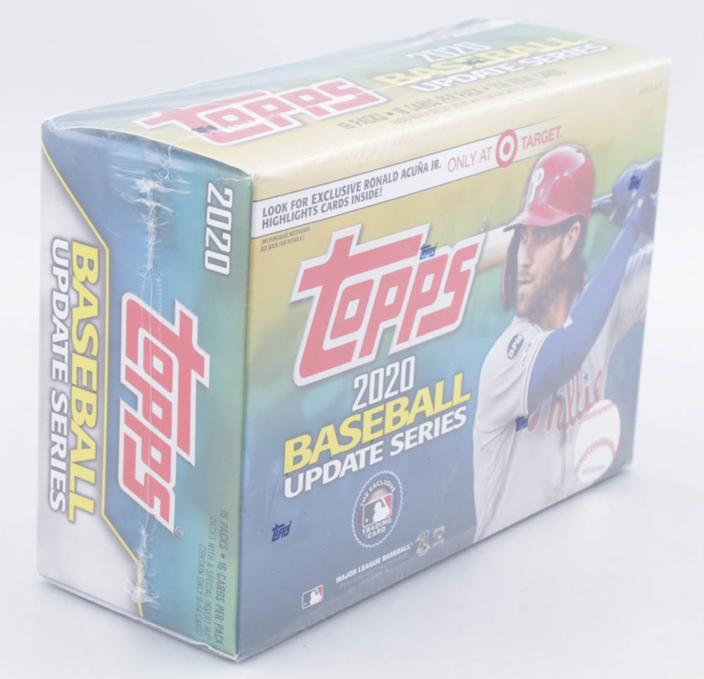2020 Topps Baseball Update Series Mega Box - Target Exclusive with (16) Packs at PristineAuction.com 2020 Topps Baseball Update Series Mega Box - Target Exclusive with (16) Packs at PristineAuction.com