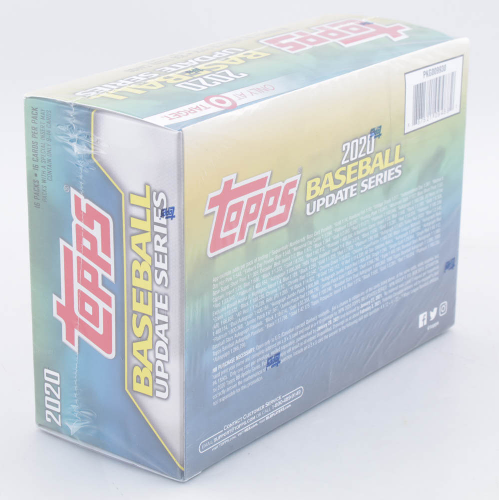 2020 Topps Baseball Update Series Mega Box - Target Exclusive with (16) Packs at PristineAuction.com 2020 Topps Baseball Update Series Mega Box - Target Exclusive with (16) Packs at PristineAuction.com