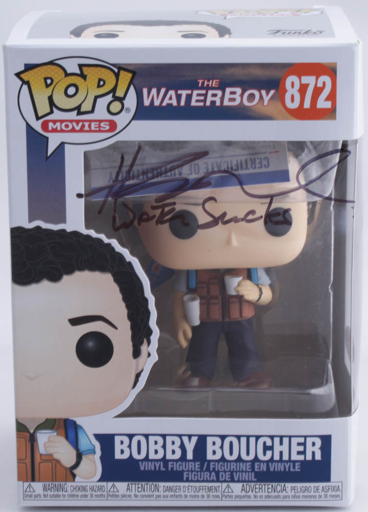 Henry Winkler Signed "The Waterboy" #872 Bobby Boucher Funko Pop! Vinyl Figure Inscribed "Water Sucks" (PSA COA) at PristineAuction.com Henry Winkler Signed "The Waterboy" #872 Bobby Boucher Funko Pop! Vinyl Figure Inscribed "Water Sucks" (PSA COA) at PristineAuction.com