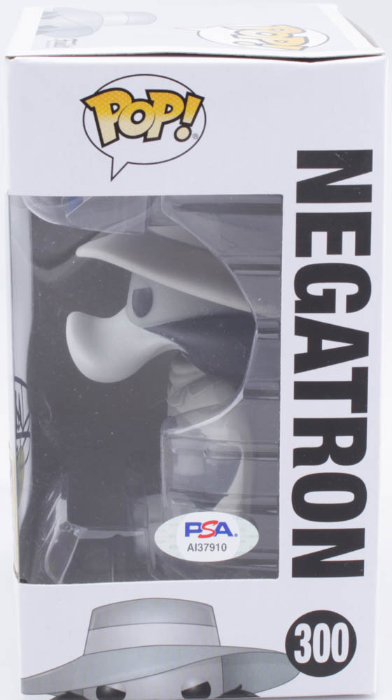 Tad Stones Signed “Darkwing Duck” #300 Negatron Funko Pop! Vinyl Figure (PSA COA) at PristineAuction.com Tad Stones Signed “Darkwing Duck” #300 Negatron Funko Pop! Vinyl Figure (PSA COA) at PristineAuction.com