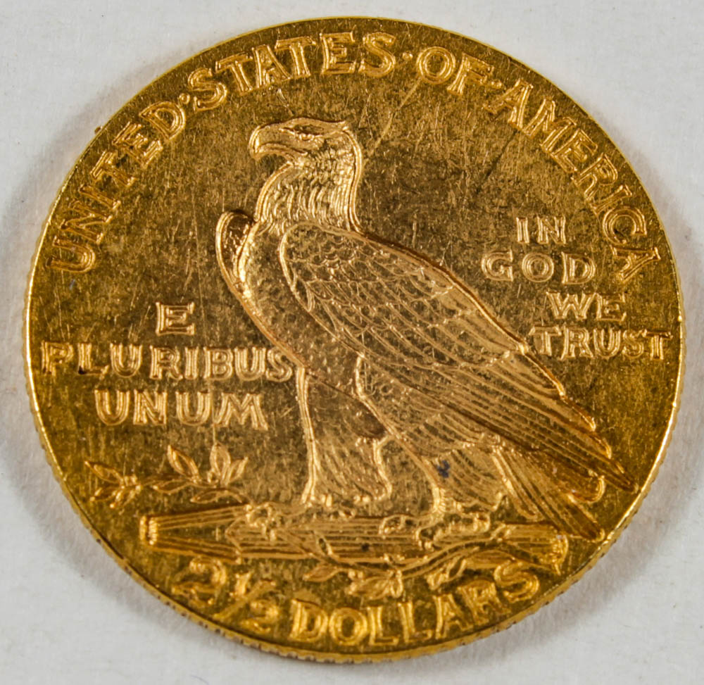 1929 $2.50 Indian Head Quarter Eagle Gold Coin at PristineAuction.com 1929 $2.50 Indian Head Quarter Eagle Gold Coin at PristineAuction.com