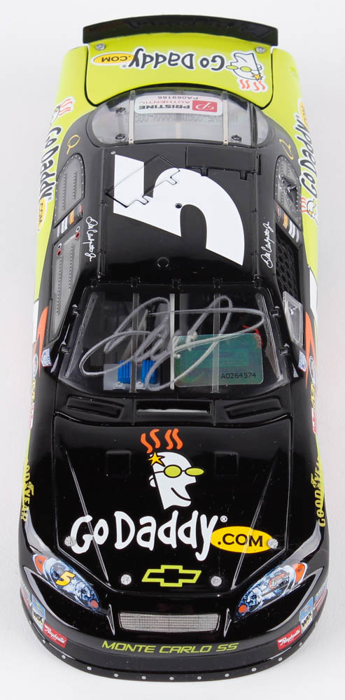 Dale Earnhardt Jr. Signed 2008 NASCAR #5 GoDaddy - 1:24 Premium Elite Diecast Car (Dale Jr. Hologram & COA) at PristineAuction.com Dale Earnhardt Jr. Signed 2008 NASCAR #5 GoDaddy - 1:24 Premium Elite Diecast Car (Dale Jr. Hologram & COA) at PristineAuction.com