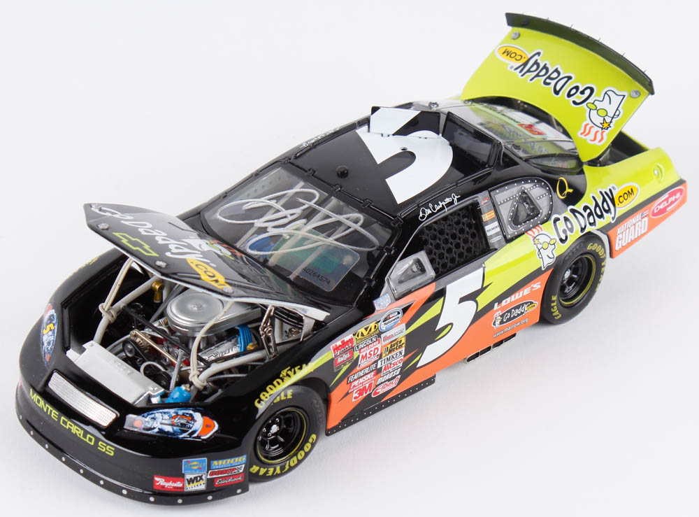 Dale Earnhardt Jr. Signed 2008 NASCAR #5 GoDaddy - 1:24 Premium Elite Diecast Car (Dale Jr. Hologram & COA) at PristineAuction.com Dale Earnhardt Jr. Signed 2008 NASCAR #5 GoDaddy - 1:24 Premium Elite Diecast Car (Dale Jr. Hologram & COA) at PristineAuction.com