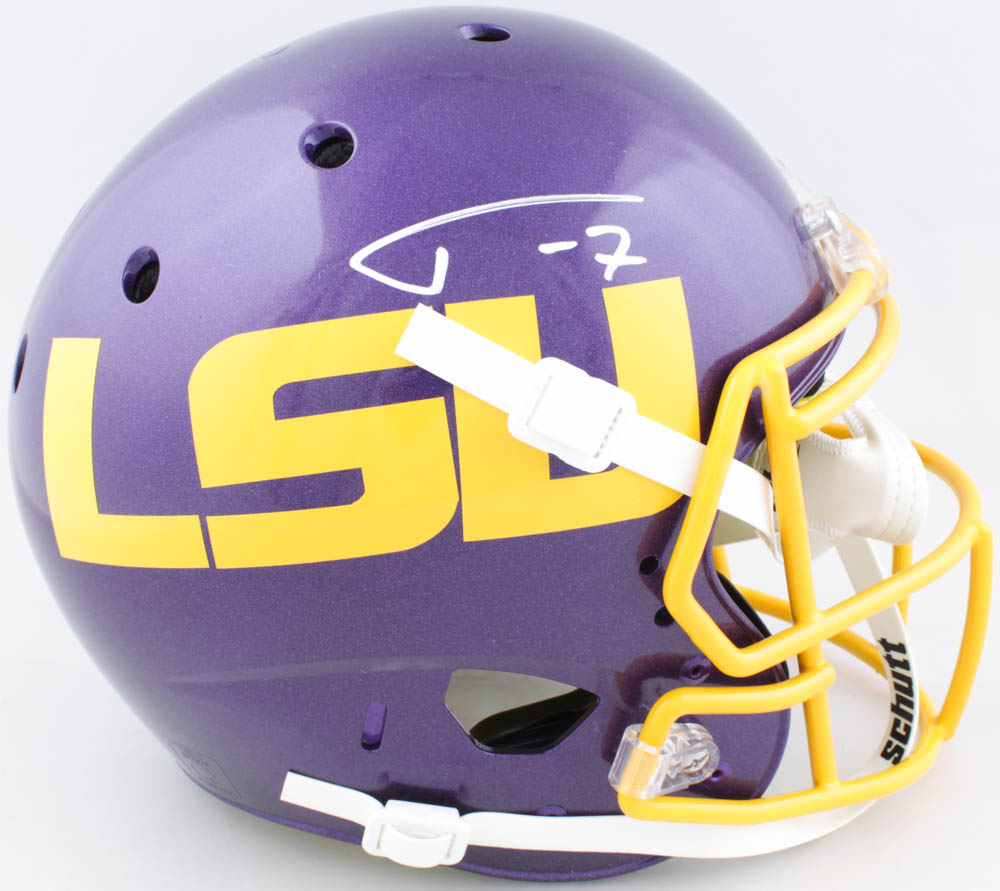 Tyrann Mathieu Signed LSU Tigers Full-Size Authentic On-Field Helmet (JSA COA) at PristineAuction.com Tyrann Mathieu Signed LSU Tigers Full-Size Authentic On-Field Helmet (JSA COA) at PristineAuction.com