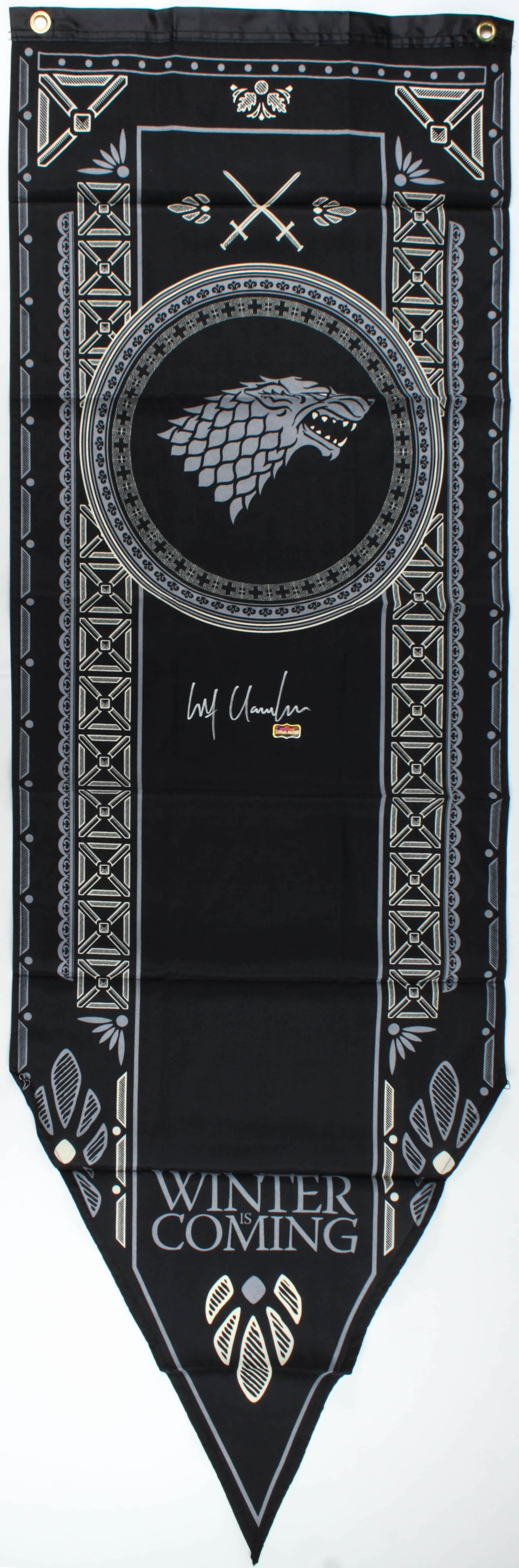 Kit Harington Signed "Game of Thrones" 20x58 "Winter is Coming" Tournament Banner (Radtke COA) at PristineAuction.com Kit Harington Signed "Game of Thrones" 20x58 "Winter is Coming" Tournament Banner (Radtke COA) at PristineAuction.com