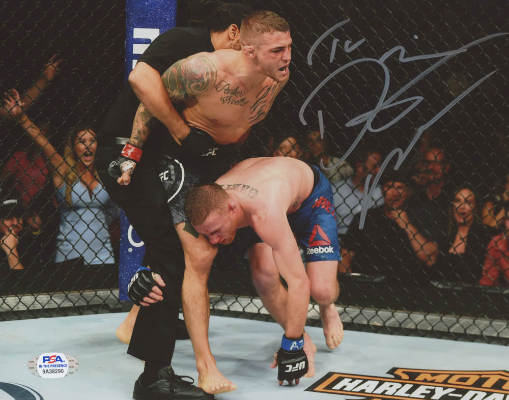 Carte UFC Topps Bloodlines 2013 #113 Dustin Poirier – Notée PSA 8 (Pop 1) – Collector