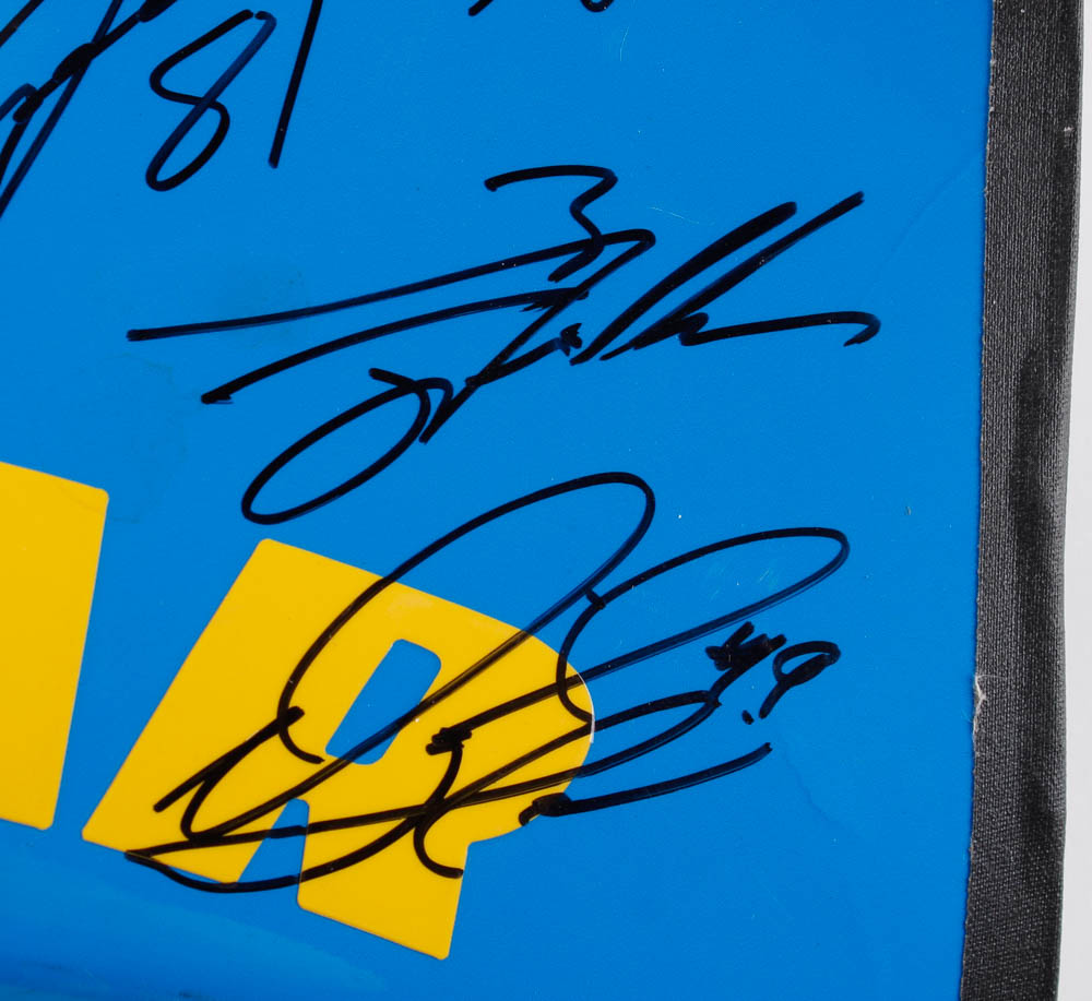 Goodyear Car Panel Signed by (15) with Todd Bodine, Chase Elliott, Cale Conley (JSA ALOA) at PristineAuction.com Goodyear Car Panel Signed by (15) with Todd Bodine, Chase Elliott, Cale Conley (JSA ALOA) at PristineAuction.com