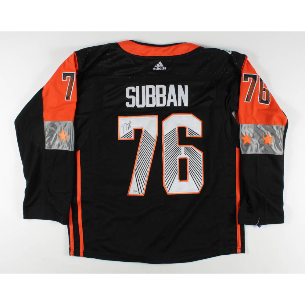 pk subban signed jersey