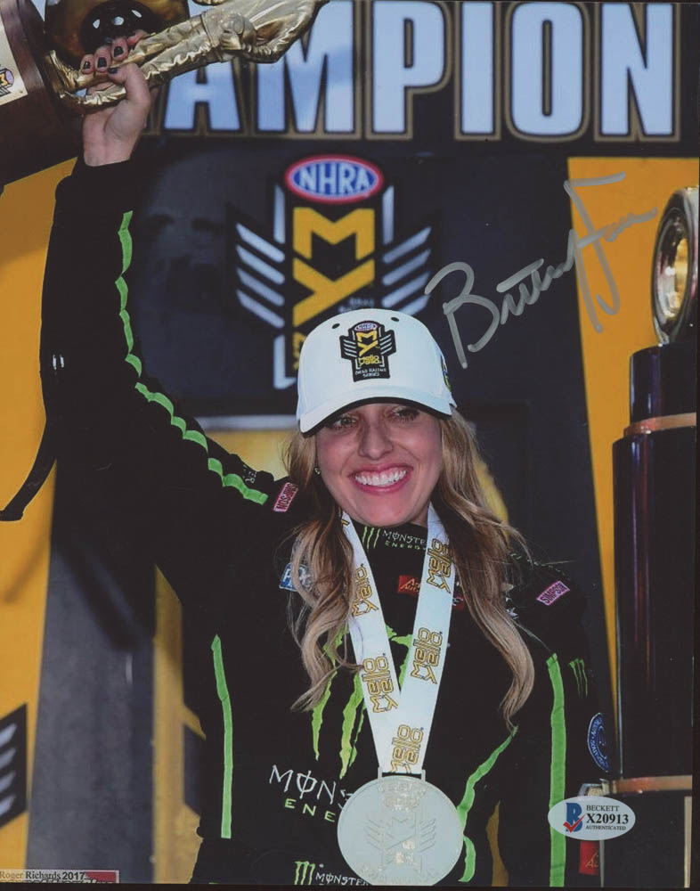 Brittany Force Signed 8x10 Photo (Beckett COA) at PristineAuction.com Brittany Force Signed 8x10 Photo (Beckett COA) at PristineAuction.com