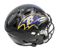 Ray Lewis Signed Ravens Full-Size Authentic On-Field SpeedFlex Helmet (Beckett) at PristineAuction.com