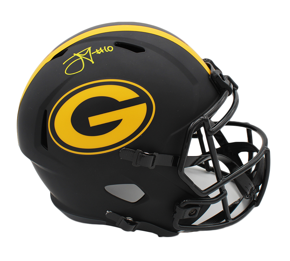 Jordan Love Signed Packers Full-Size Eclipse Alternate Speed Helmet (Beckett) at PristineAuction.com Jordan Love Signed Packers Full-Size Eclipse Alternate Speed Helmet (Beckett) at PristineAuction.com