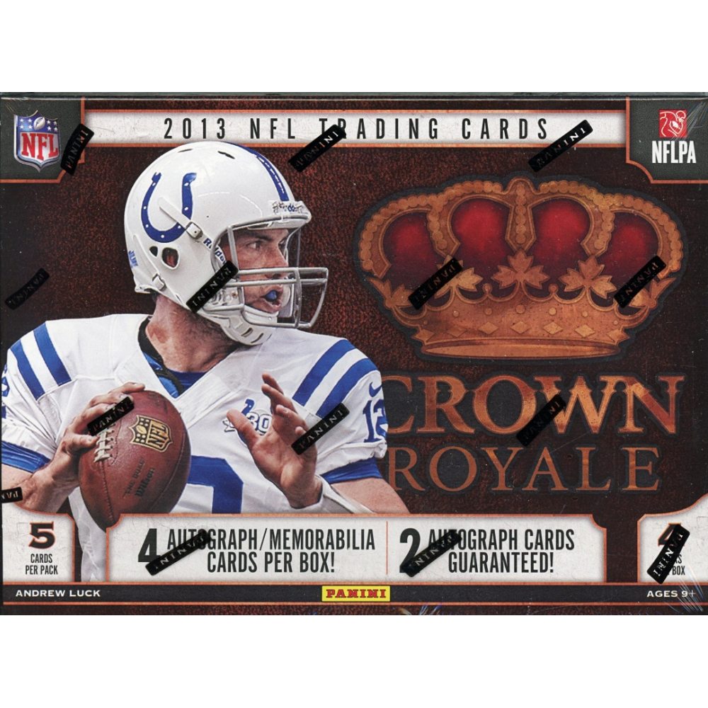 2013 Panini Crown Royale Football Hobby Box 4 Autograph or