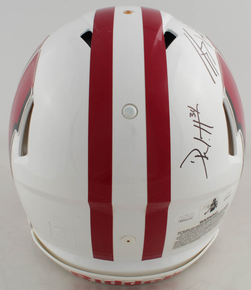 J.J., T.J. & Derek Watt Signed Wisconsin Badgers Full-Size Authentic On-Field Speed Helmet (JSA COA & Watt Hologram) at PristineAuction.com J.J., T.J. & Derek Watt Signed Wisconsin Badgers Full-Size Authentic On-Field Speed Helmet (JSA COA & Watt Hologram) at PristineAuction.com