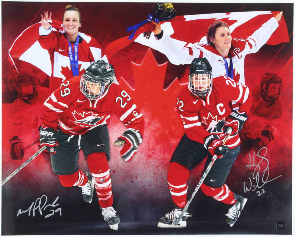 Marie-Philip Poulin & Hayley Wickenheiser Team Canada 16x20 Photo (COJO COA) at PristineAuction.com Marie-Philip Poulin & Hayley Wickenheiser Team Canada 16x20 Photo (COJO COA) at PristineAuction.com