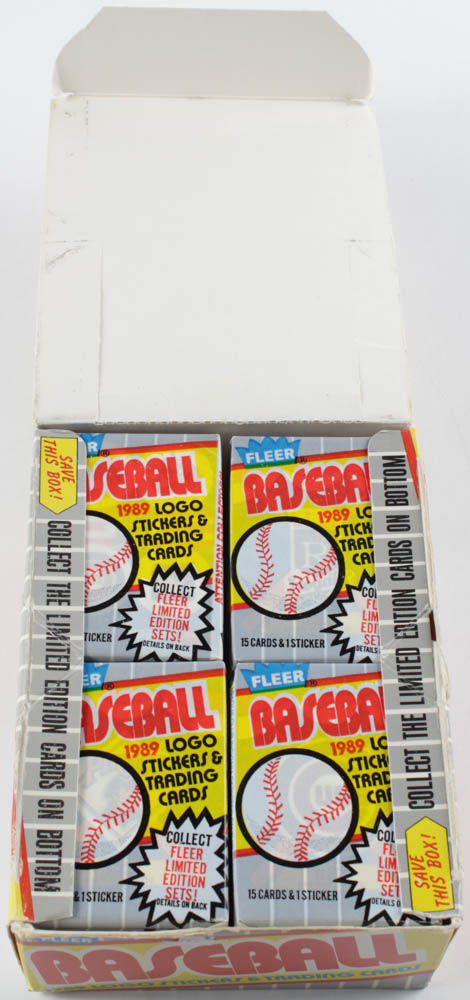 1989 Fleer Baseball Box of (36) Wax Packs at PristineAuction.com 1989 Fleer Baseball Box of (36) Wax Packs at PristineAuction.com