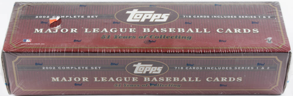 2002 Topps Series 1 & 2 Complete Set of (718) Baseball Cards at PristineAuction.com 2002 Topps Series 1 & 2 Complete Set of (718) Baseball Cards at PristineAuction.com