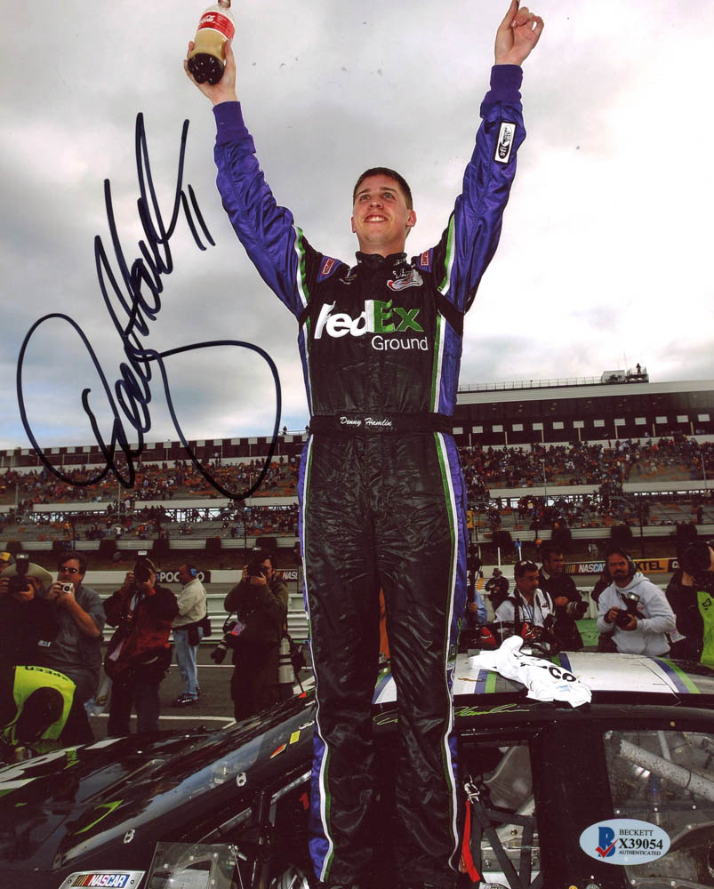 Denny Hamlin Signed NASCAR 8x10 Photo (Beckett COA) at PristineAuction.com Denny Hamlin Signed NASCAR 8x10 Photo (Beckett COA) at PristineAuction.com