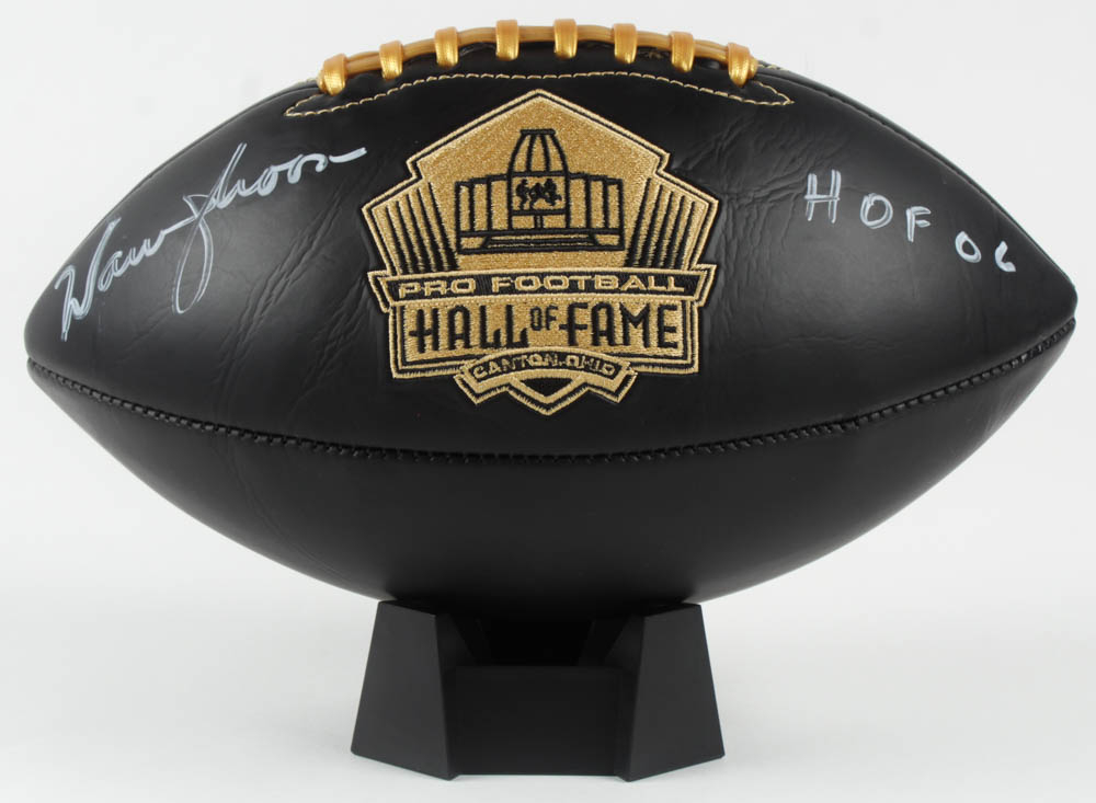 warren moon signed football