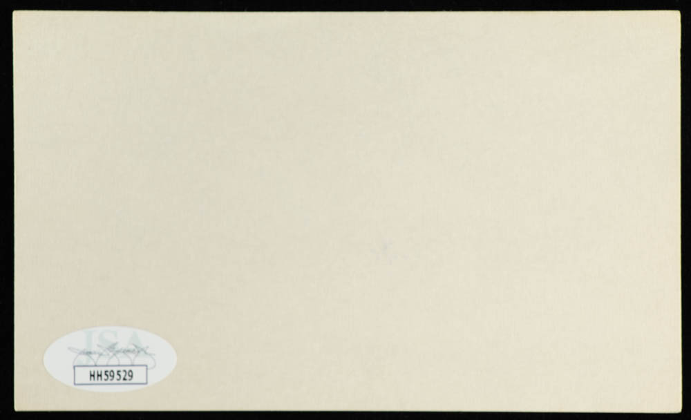 Arnold Palmer Signed 3x5 Index Card (JSA COA) at PristineAuction.com Arnold Palmer Signed 3x5 Index Card (JSA COA) at PristineAuction.com