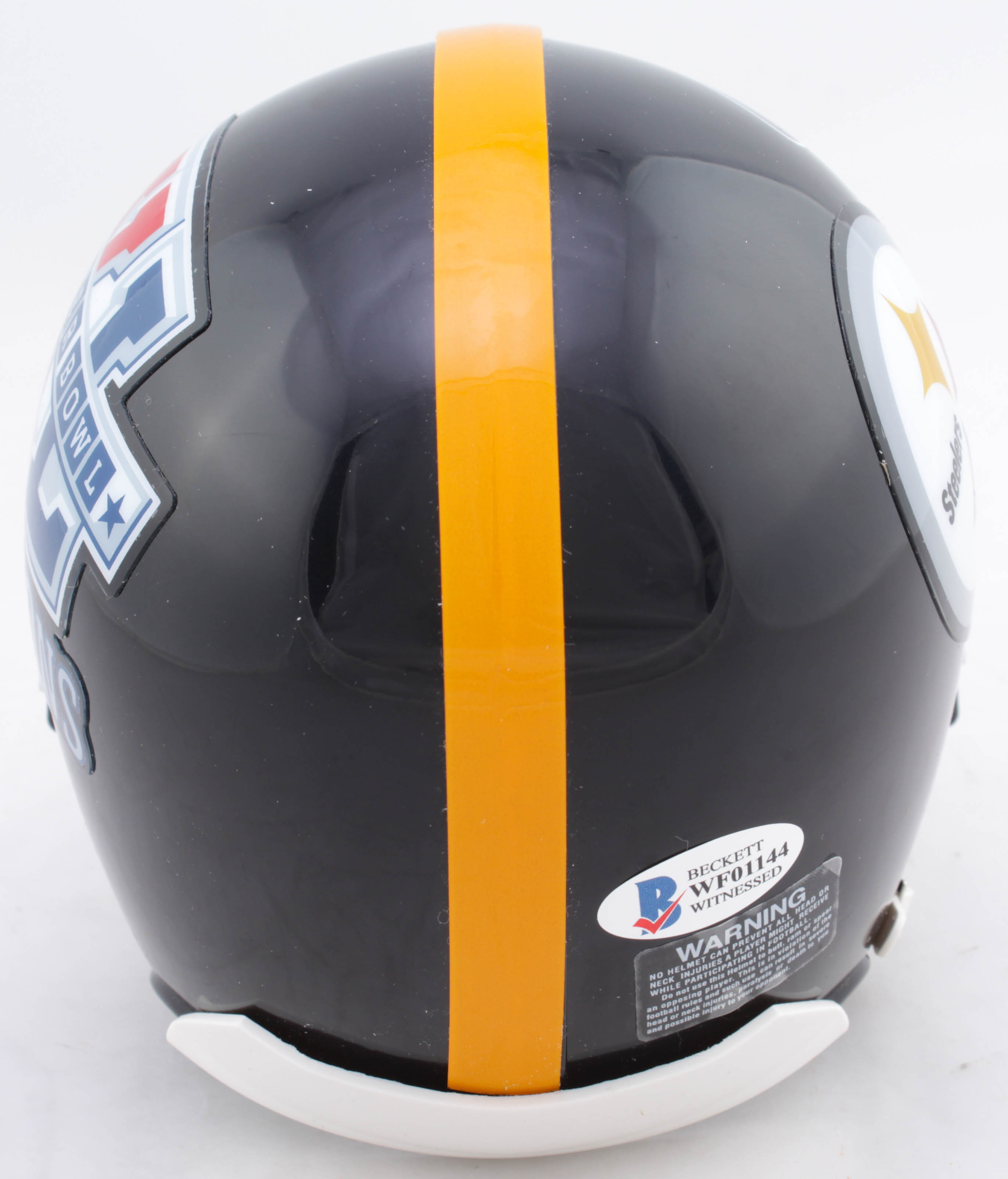 Troy Polamalu Signed Steelers Super Bowl XL Champions Mini-Helmet (Beckett COA) at PristineAuction.com Troy Polamalu Signed Steelers Super Bowl XL Champions Mini-Helmet (Beckett COA) at PristineAuction.com