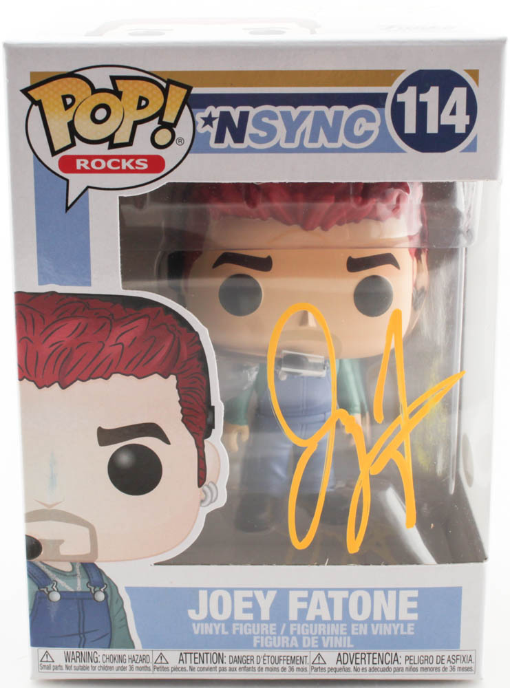 Joey Fatone Signed NSYNC #114 Funko Pop! Vinyl Figure (JSA COA) at PristineAuction.com Joey Fatone Signed NSYNC #114 Funko Pop! Vinyl Figure (JSA COA) at PristineAuction.com