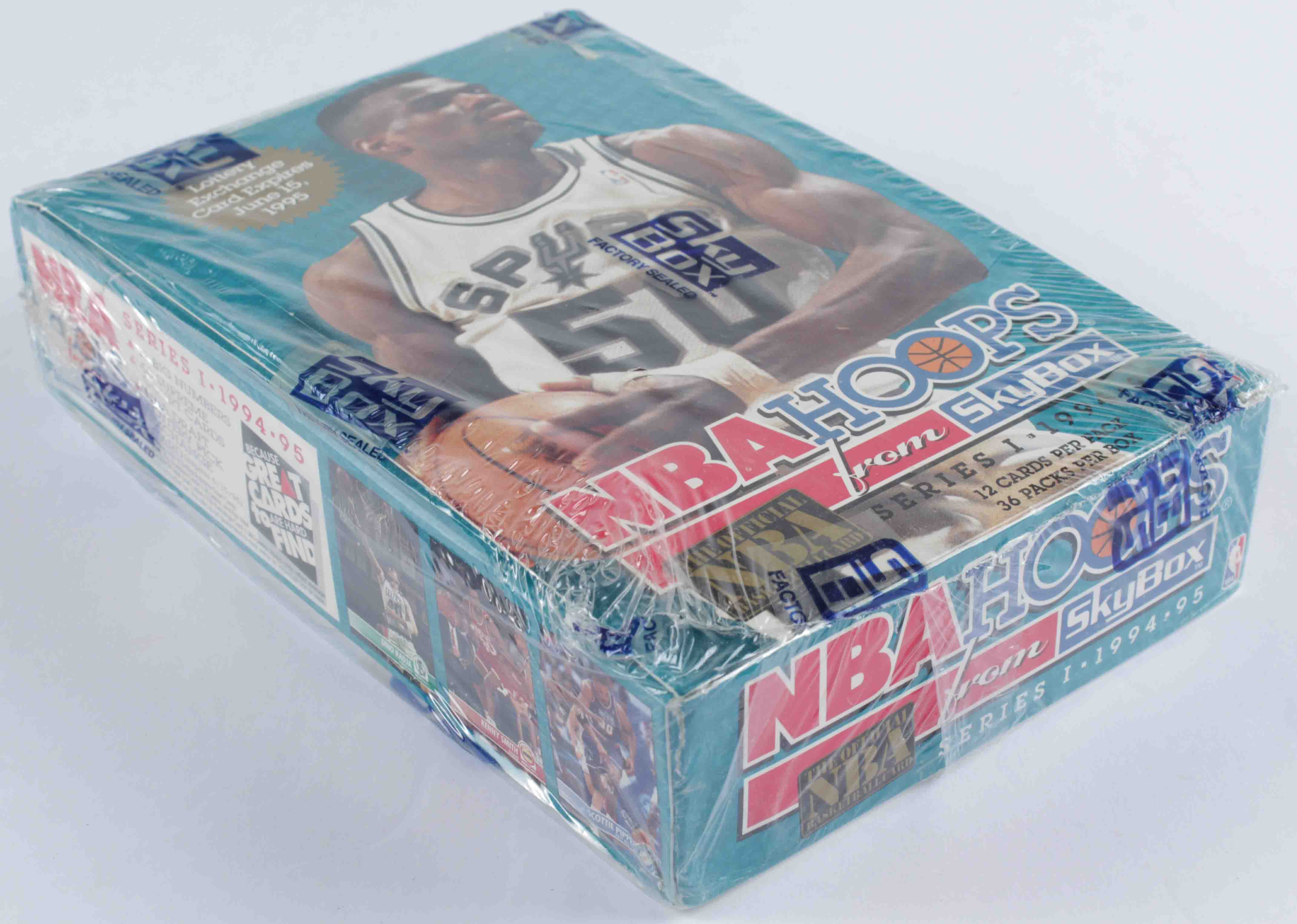 1994-95 Skybox NBA Hoops Basketball Series 1 Box of (36) Packs at PristineAuction.com 1994-95 Skybox NBA Hoops Basketball Series 1 Box of (36) Packs at PristineAuction.com