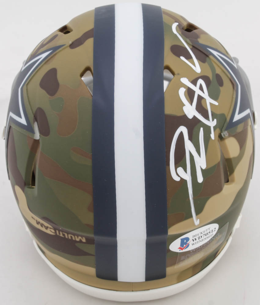 Deion Sanders Signed Cowboys Camo Alternate Speed Mini-Helmet (Beckett COA) at PristineAuction.com Deion Sanders Signed Cowboys Camo Alternate Speed Mini-Helmet (Beckett COA) at PristineAuction.com