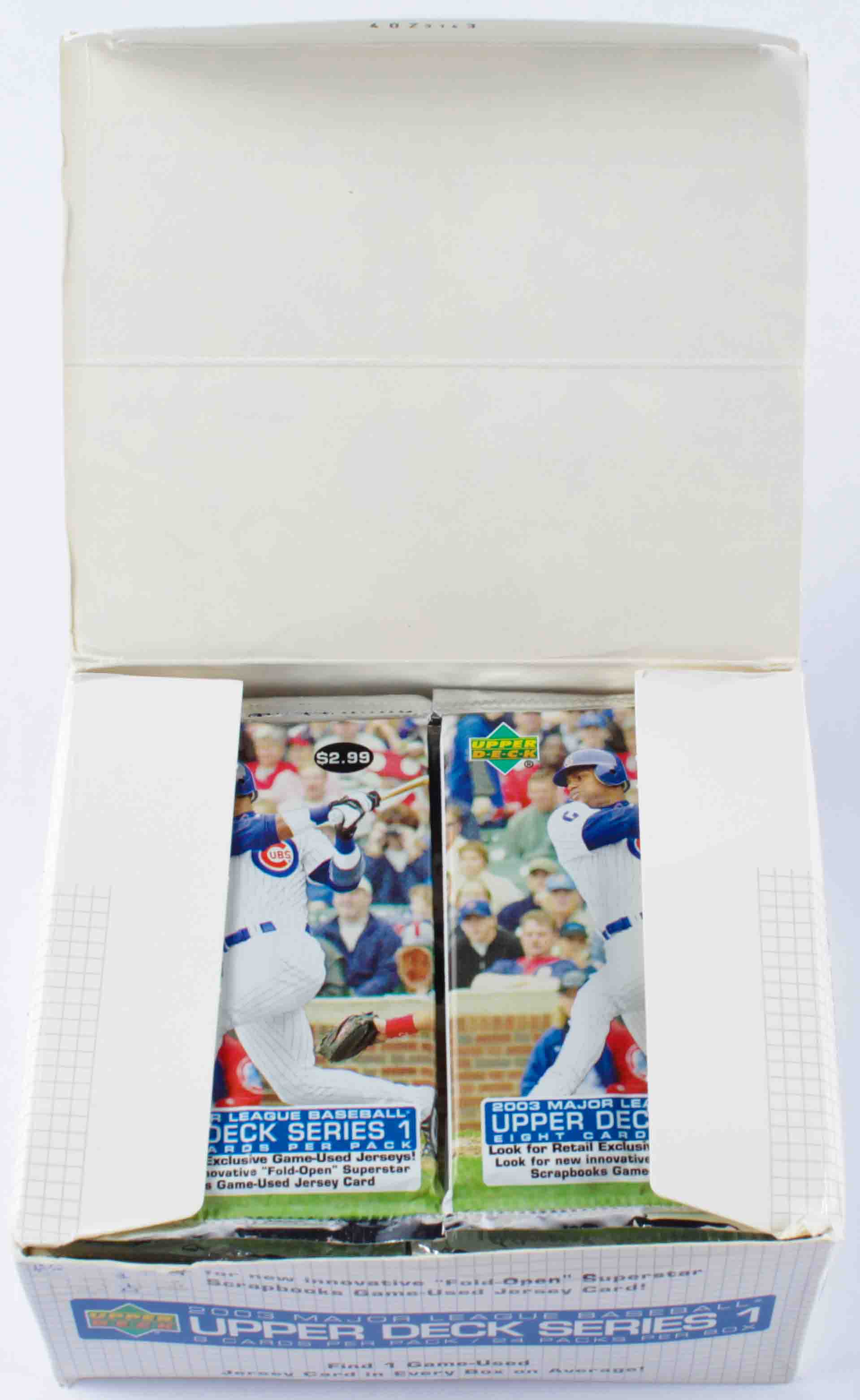 2003 Upper Deck Series 1 Baseball Hobby Box with (24) Packs at PristineAuction.com 2003 Upper Deck Series 1 Baseball Hobby Box with (24) Packs at PristineAuction.com