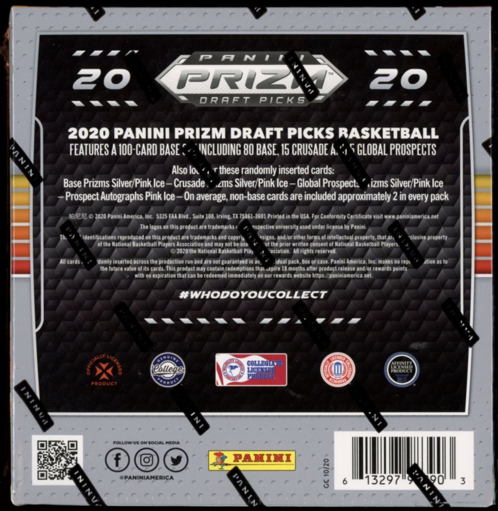 2020-21 Panini Prizm Draft Picks Basketball Mega Box 12 Packs Per Box at PristineAuction.com 2020-21 Panini Prizm Draft Picks Basketball Mega Box 12 Packs Per Box at PristineAuction.com