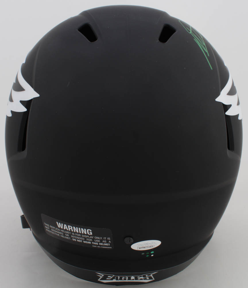 Miles Sanders Signed Eagles Full-Size Eclipse Alternate Speed Helmet (JSA) at PristineAuction.com Miles Sanders Signed Eagles Full-Size Eclipse Alternate Speed Helmet (JSA) at PristineAuction.com