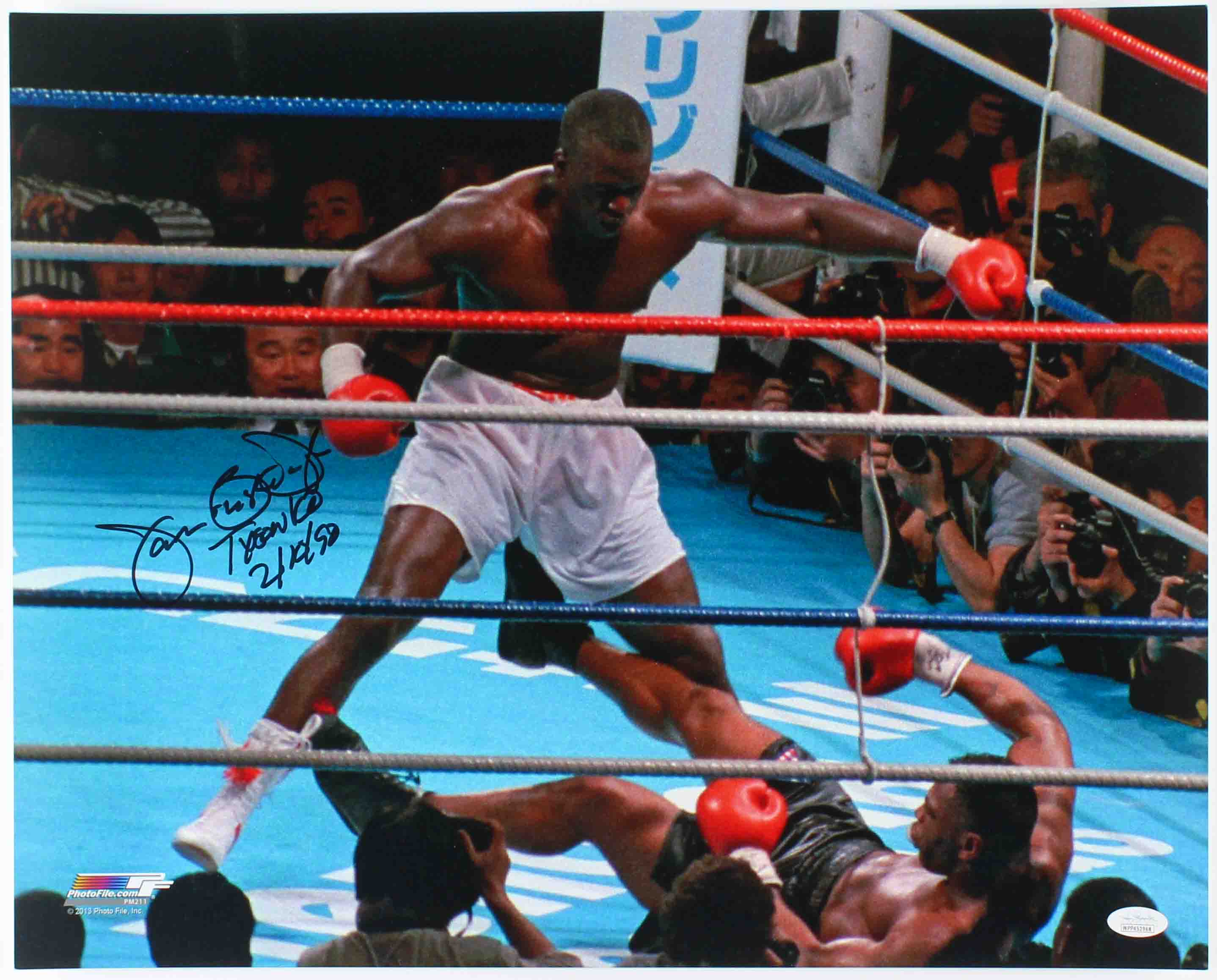James "Buster" Douglas Signed 16x20 Photo Inscribed "Tyson KO" & "2/10/90" (JSA COA) at PristineAuction.com James "Buster" Douglas Signed 16x20 Photo Inscribed "Tyson KO" & "2/10/90" (JSA COA) at PristineAuction.com