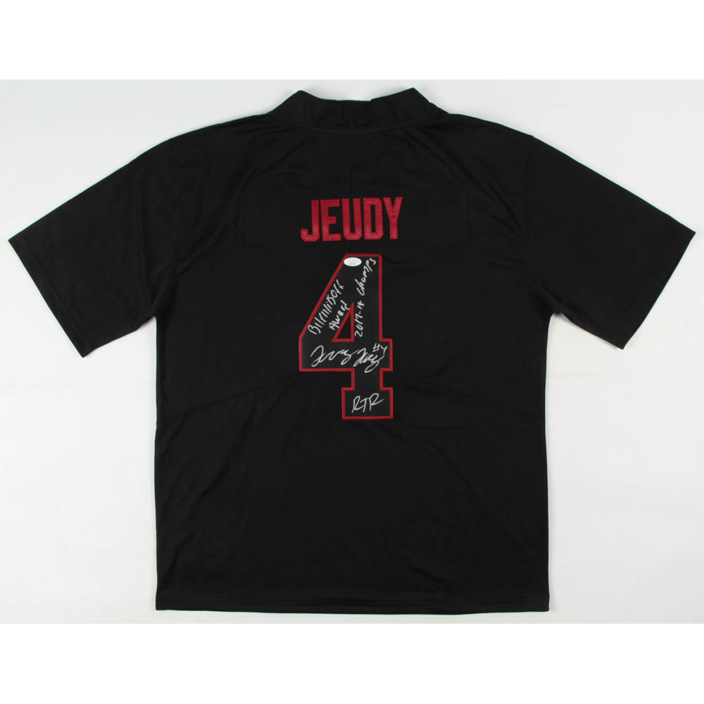Jerry Jeudy Signed Alabama Crimson Tide Jersey With Multiple