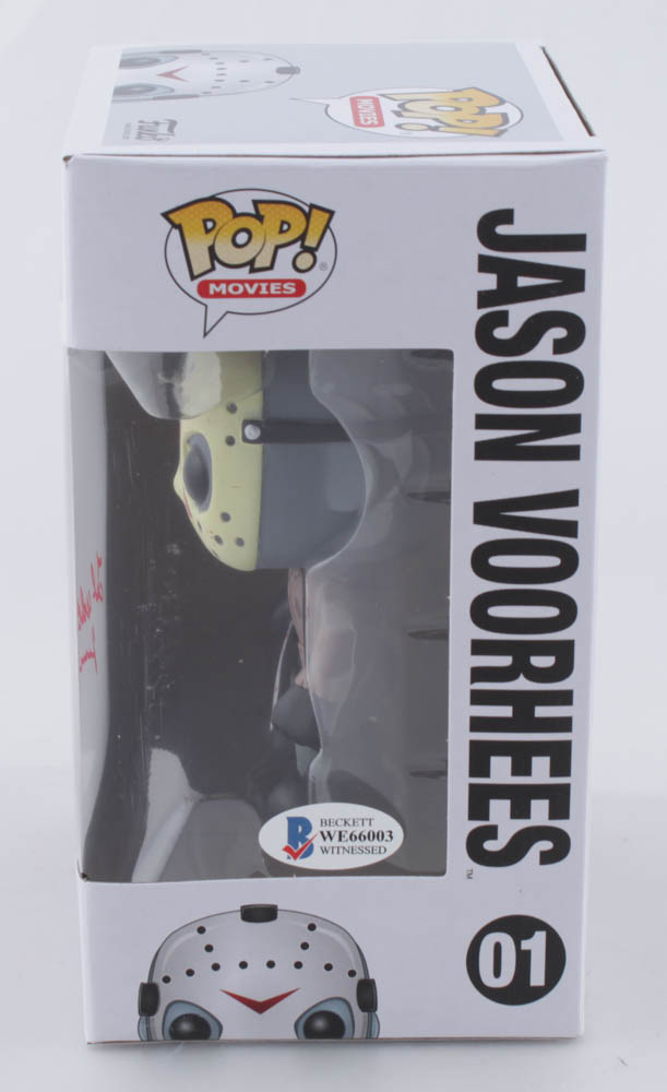 Ted White Signed "Friday the 13th: The Final Chapter" #01 Funko Pop! Vinyl Figure Inscribed "Jason 4" (Beckett COA) at PristineAuction.com Ted White Signed "Friday the 13th: The Final Chapter" #01 Funko Pop! Vinyl Figure Inscribed "Jason 4" (Beckett COA) at PristineAuction.com