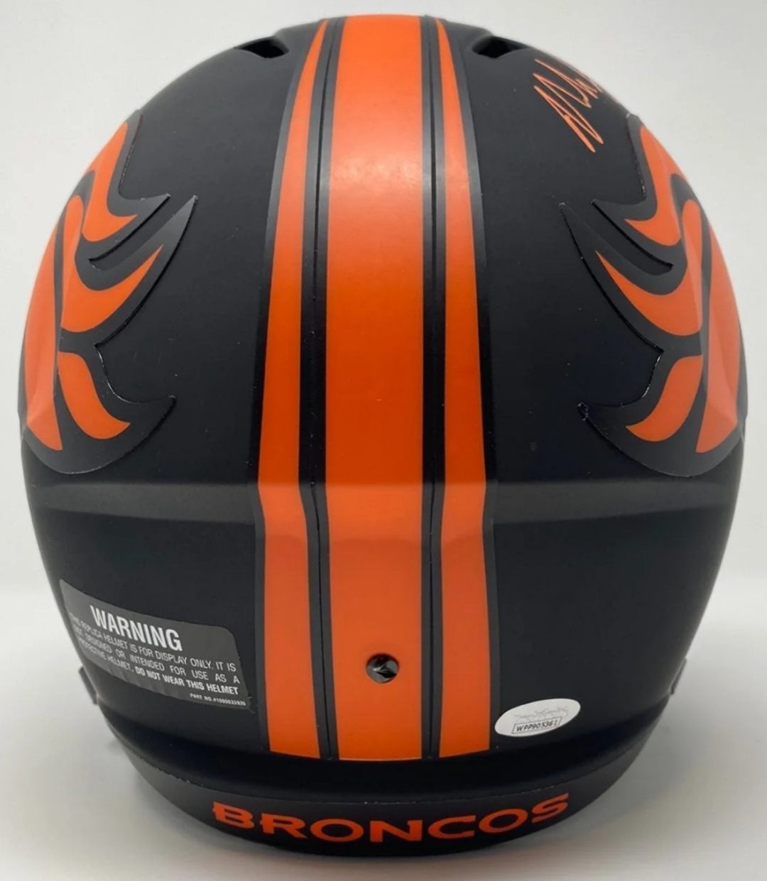Noah Fant Signed Broncos Full-Size Eclipse Alternate Speed Helmet Inscribed "United in Orange" (JSA COA) at PristineAuction.com Noah Fant Signed Broncos Full-Size Eclipse Alternate Speed Helmet Inscribed "United in Orange" (JSA COA) at PristineAuction.com
