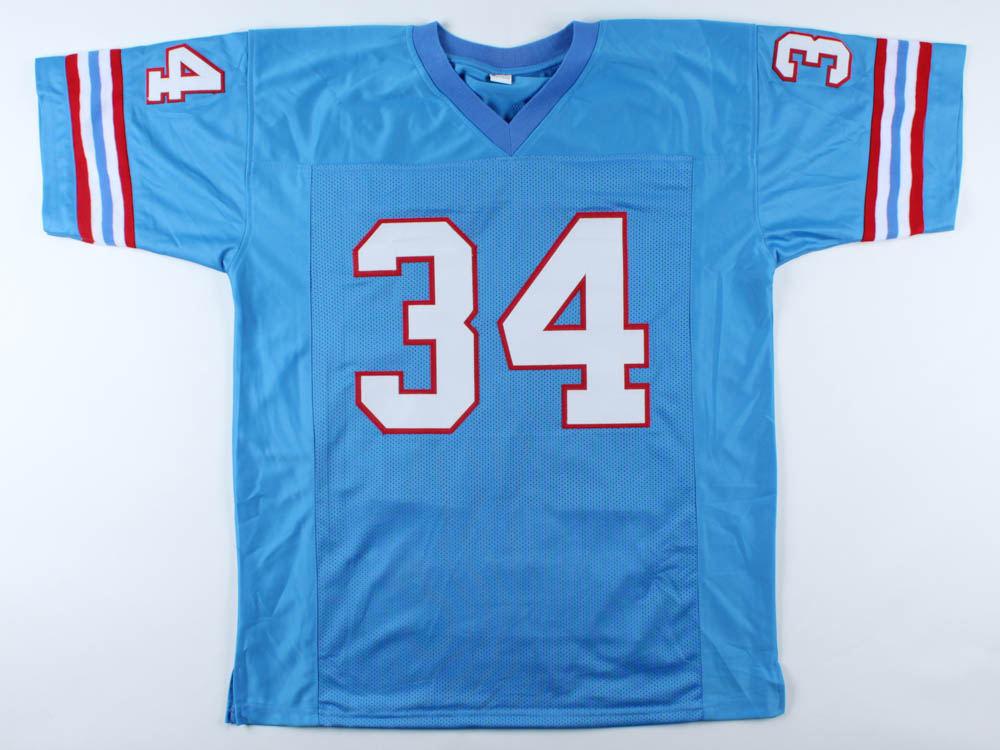 Earl Campbell Signed Career Highlight Stat Jersey (JSA COA) at PristineAuction.com Earl Campbell Signed Career Highlight Stat Jersey (JSA COA) at PristineAuction.com