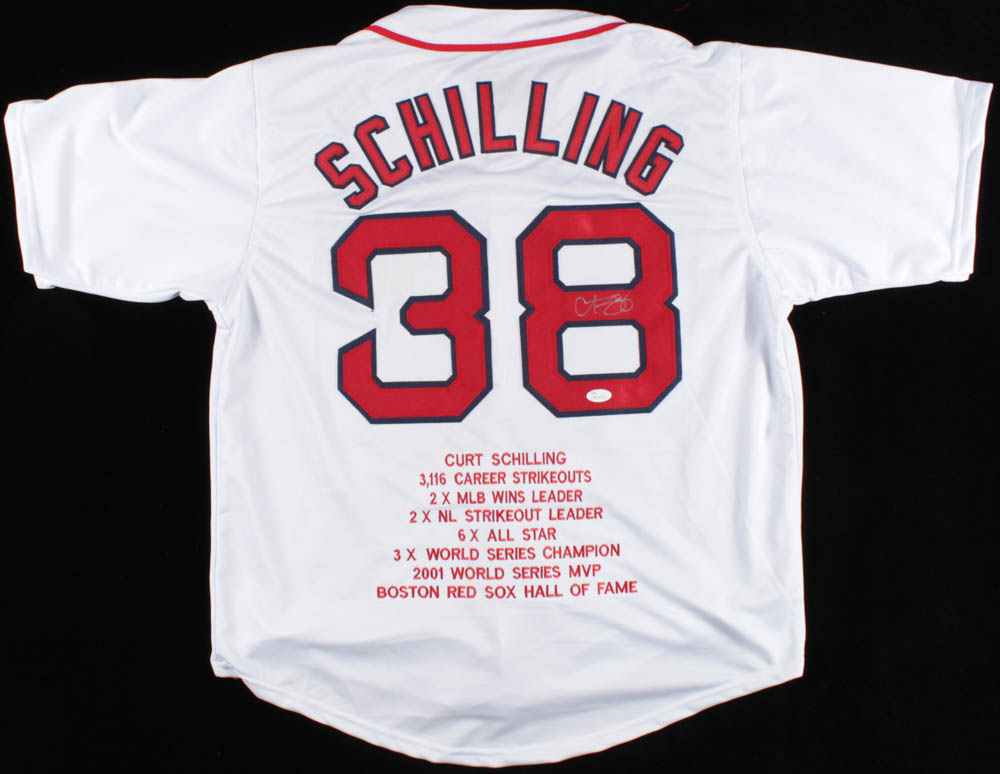 curt schilling autographed jersey