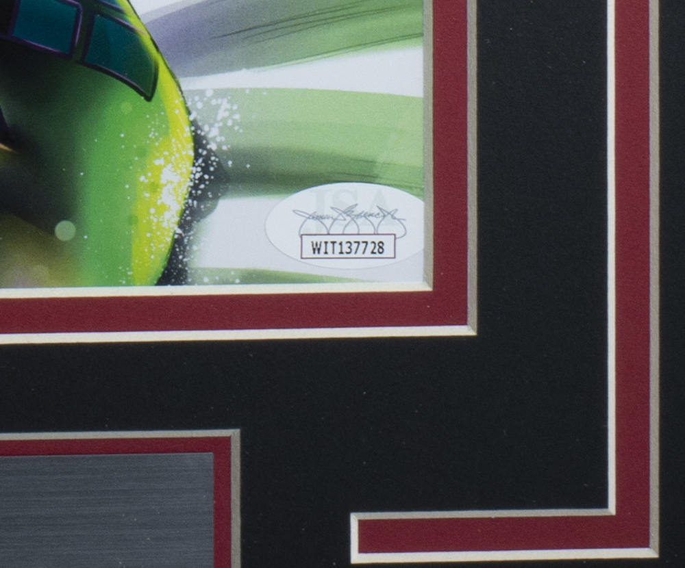 Greg Horn Signed "Harley Quinn & Knocking Joker" 11x17 Custom Framed Lithograph Display (JSA COA) at PristineAuction.com Greg Horn Signed "Harley Quinn & Knocking Joker" 11x17 Custom Framed Lithograph Display (JSA COA) at PristineAuction.com