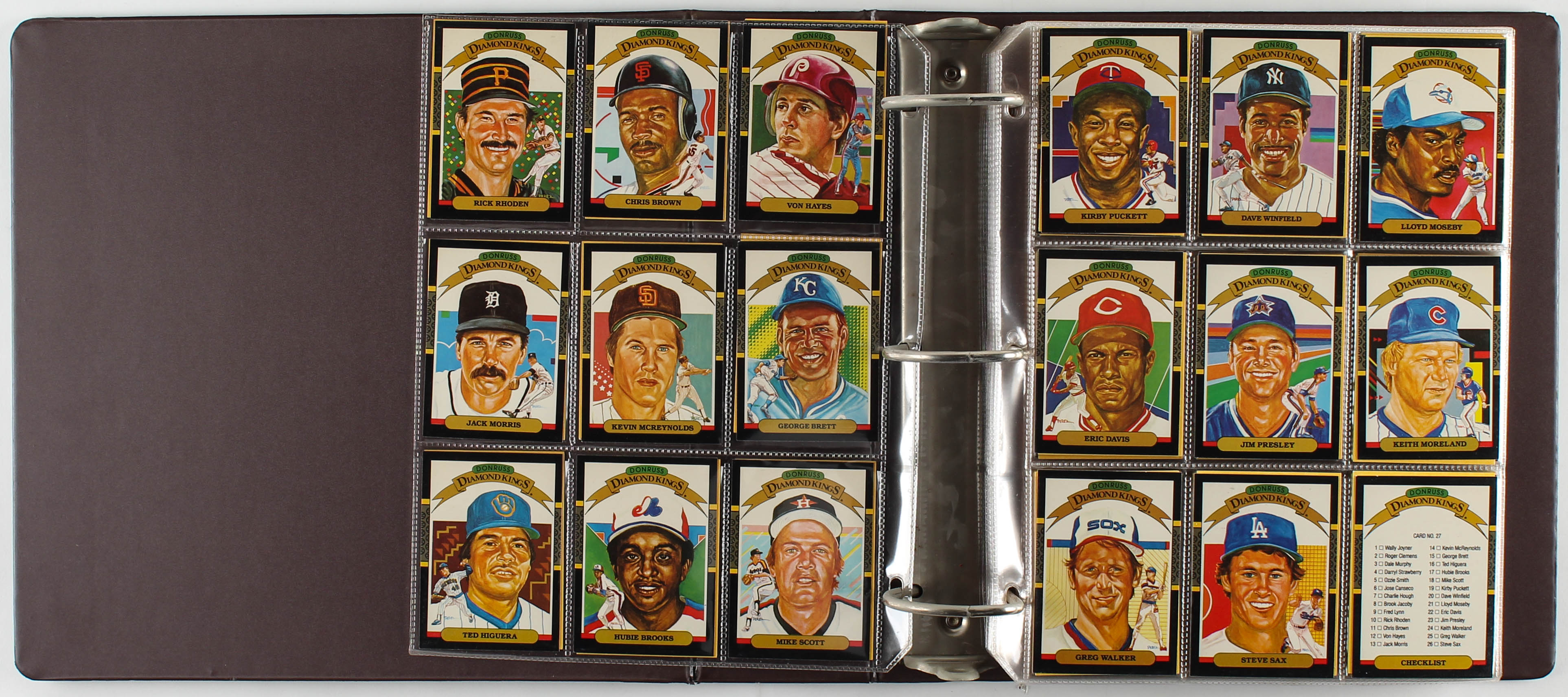 1987 Donruss Complete Set of (660) Baseball Cards in Binder with Barry Bonds #361 RC, Mark McGwire #46, Bo Jackson #35 RC at PristineAuction.com 1987 Donruss Complete Set of (660) Baseball Cards in Binder with Barry Bonds #361 RC, Mark McGwire #46, Bo Jackson #35 RC at PristineAuction.com