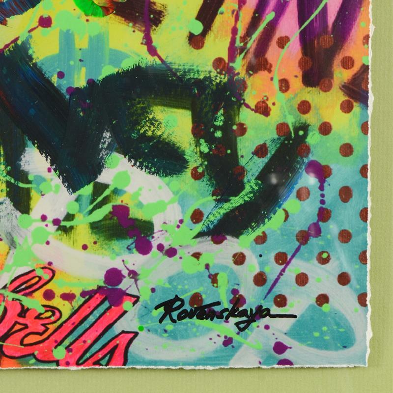 Nastya Rovenskaya Signed "The Balloon" 23x27 Custom Framed Unique Mixed ...