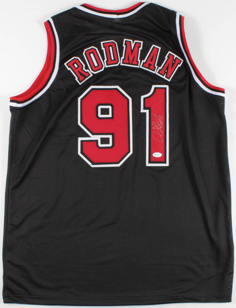 Dennis Rodman Signed Jersey (JSA Hologram) at PristineAuction.com Dennis Rodman Signed Jersey (JSA Hologram) at PristineAuction.com