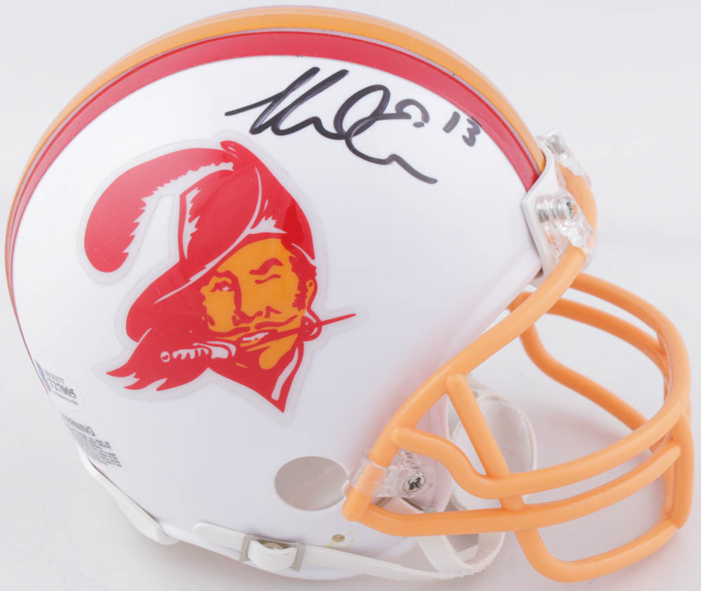 Mike Evans Signed Buccaneers Throwback Mini-Helmet (Beckett COA) at PristineAuction.com Mike Evans Signed Buccaneers Throwback Mini-Helmet (Beckett COA) at PristineAuction.com