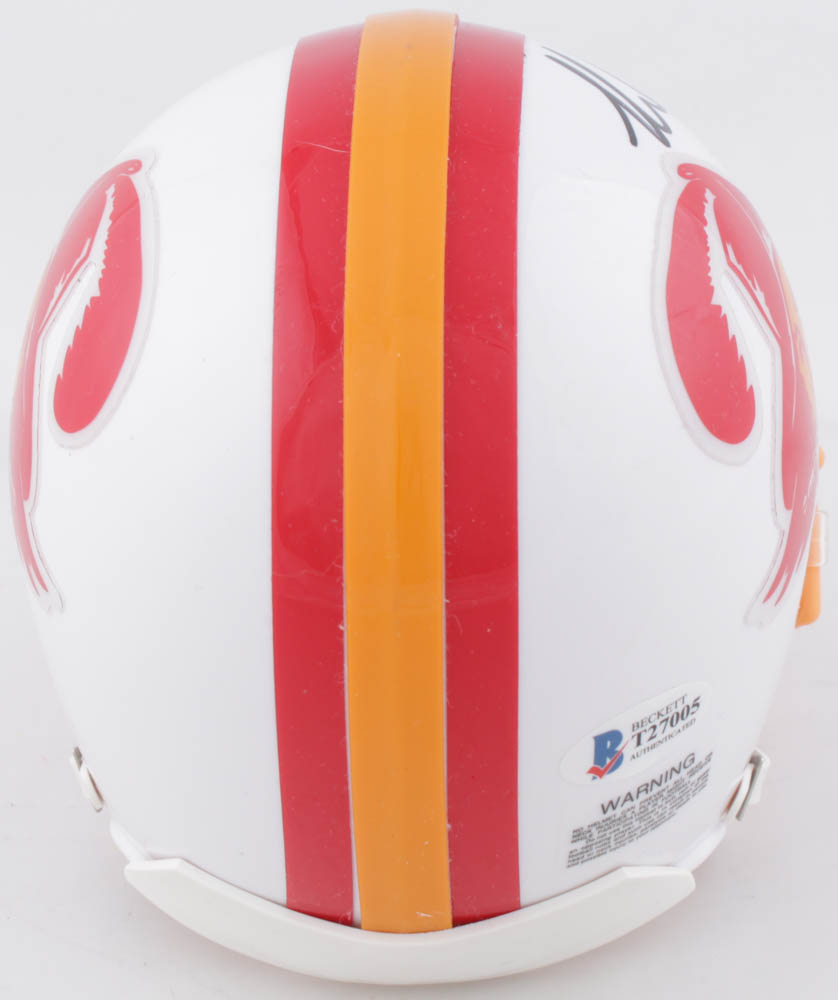 Mike Evans Signed Buccaneers Throwback Mini-Helmet (Beckett COA) at PristineAuction.com Mike Evans Signed Buccaneers Throwback Mini-Helmet (Beckett COA) at PristineAuction.com