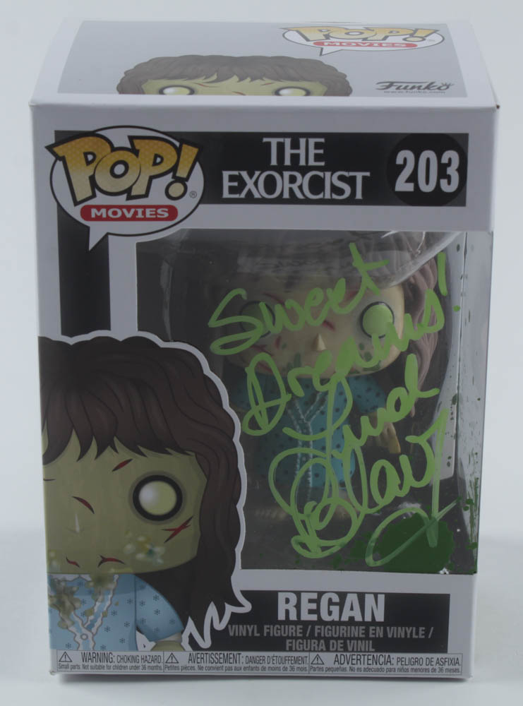 Linda Blair Signed "The Exorcist" #203 Regan Funko Pop! Vinyl Figure Inscribed "Sweet Dreams!" (Beckett COA) at PristineAuction.com Linda Blair Signed "The Exorcist" #203 Regan Funko Pop! Vinyl Figure Inscribed "Sweet Dreams!" (Beckett COA) at PristineAuction.com