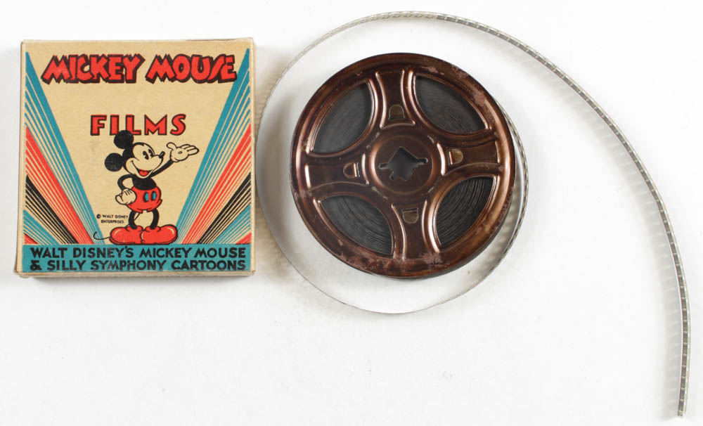 Disney's Mickey Mouse Original 1950s 8mm Film Roll with Original Box at PristineAuction.com Disney's Mickey Mouse Original 1950s 8mm Film Roll with Original Box at PristineAuction.com