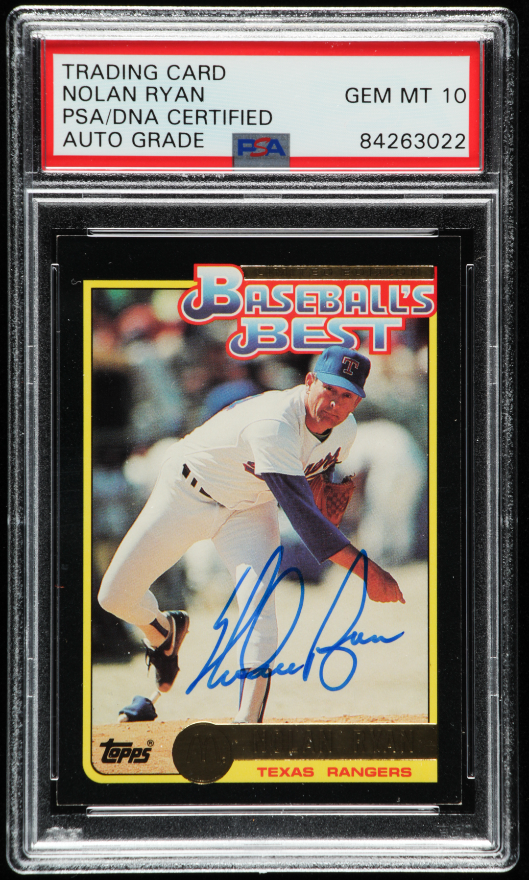 Nolan Ryan Signed 1992 Topps McDonald's #24 (PSA Encapsulated) at PristineAuction.com Nolan Ryan Signed 1992 Topps McDonald's #24 (PSA Encapsulated) at PristineAuction.com
